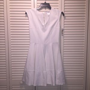 Cap-Sleeve Fit & Flare dress.